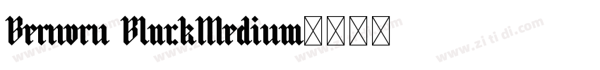 Bernoru BlackMedium字体转换